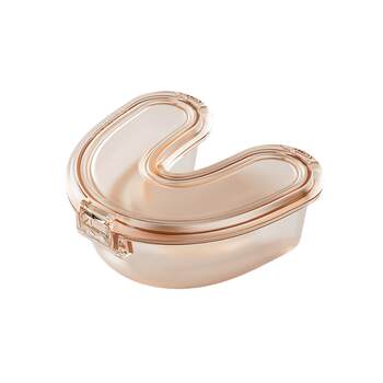 Bixiang invisible brace storage box portable orthodontic orthodontics transparent soaking box denture steel denture