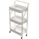 Household trolley storage rack multi-layer mobile bookshelf