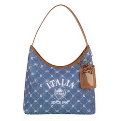 Kappa Commuter Hobo Bag for Women 2026 New Faux Denim Underarm Bag Large Capacity Shoulder Tote Bag