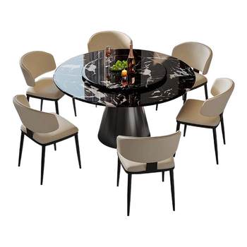 Ddc italian minimalist white crystal luxury stone dining table and chairs