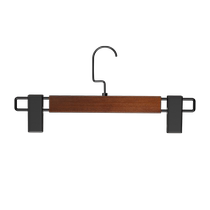 Solid wood trouser rack trouser clip household seamless special hanging trousers hanger storage artifact wardrobe drying jk skirt skirt clip