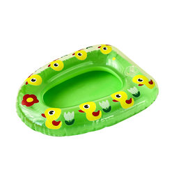 Baby bath toy little yellow duck inflatable kayak children's water floating boat does not enter water sealed swimming ring