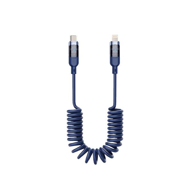 Pinsheng car carplay data cable spring retractable