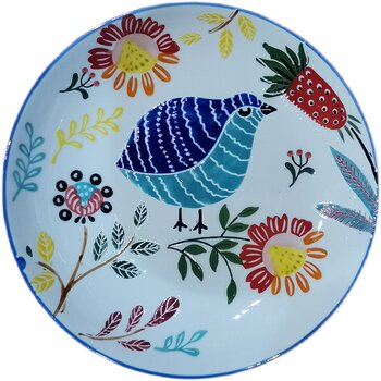 American ceramic relief hand-painted steak plate free shipping