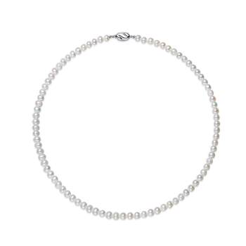 Jingrun natural nearly round freshwater pearl necklace
