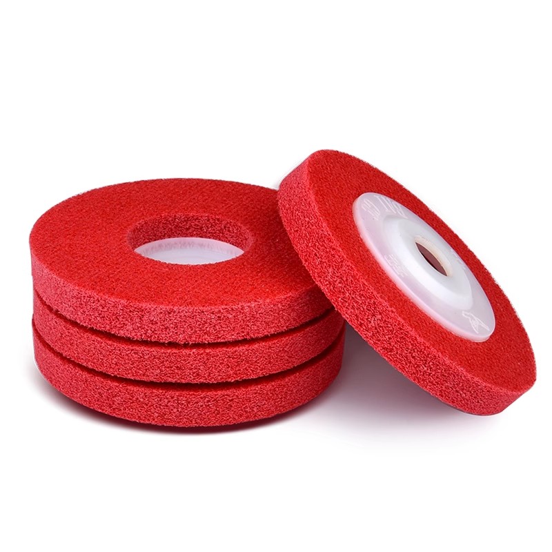 Nylon wheel fiber metal rust removal wire drawing