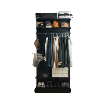 Hardware girl's simple wardrobe for small apartment