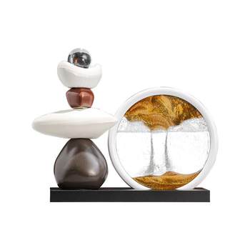 Time to run quicksand painting ornaments of living room tv cabinet