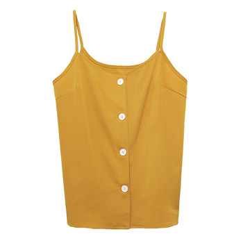 ເບີ 6 bus ginger camisole women's outer wear single-breasted bottoming sexy back sleeveless beautiful inner top summer