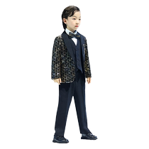 Childrens suit suit boy catwalk host piano performance small suit handsome British style birthday dress spring
