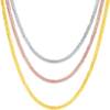 Saturday blessing Chopard chain 18K gold necklace colored gold plain chain