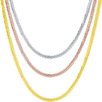 Saturday blessing chopard chain 18k gold necklace colored gold plain chain