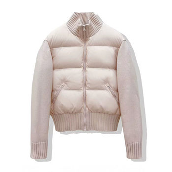 Tb same style down jacket for women, short knitted splicing Tb same style down jacket for women, short knitted splicing