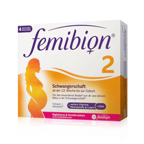 (Self-operated) German Femibion Pregnant Women 2 Stages Second and Late Pregnancy Folic Acid 4 Weeks Packaging 2 Stages 28 Tablets Box