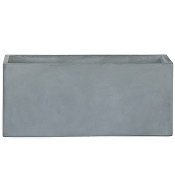 Rectangular strip cement flowerpot nordic creative floor-standing flower box balcony manger family magnesium mud green plant outdoor manger