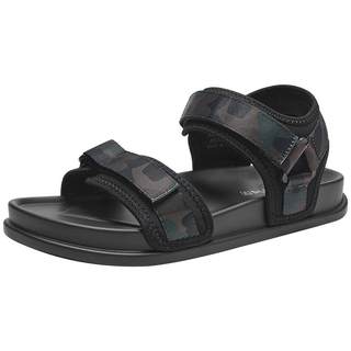 Hot Wind 2024 Summer New Men's Dark Fashion Casual Sandals Open Toe Velcro Versatile Beach Shoes for Men