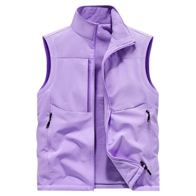 双面穿加绒防水冲锋衣马甲定制印logo秋冬企业多口袋背心工作服男