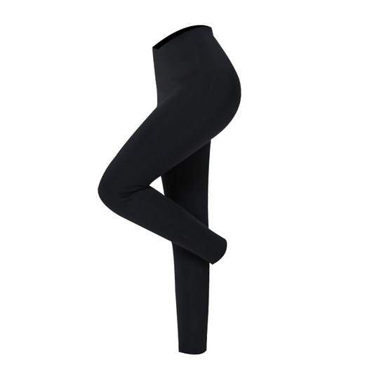 High-waisted thickened slim-fitting silk wool thermal pants