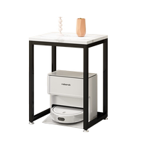 轻奢客厅扫地机器人置物架可移动鱼缸架家用沙发边几饮水机小架子