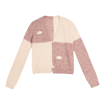 Snippets Sweater Lady Autumn Winter New V Collar Temperament Gentle Senteo Sloth Knit Cardiovert Mansea Fur Coat