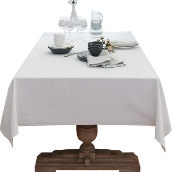 White cotton tablecloth light luxury rectangular tea tablecloth White cotton tablecloth light luxury rectangular tea tablecloth