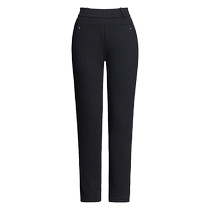 Middle-aged and elderly womens pants with velvet and thickened high-waisted moms pants winter trousers grandma pants sherpa elastic waist straight