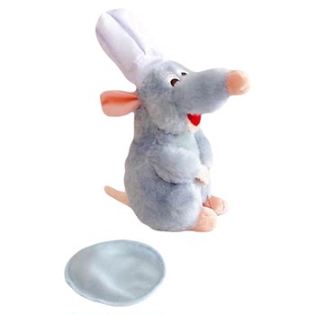 Ratatouille plush doll ຂອງຂວັນວັນເກີດແມ່ເຫຼັກແມ່ເຫຼັກບ່າຫນູບ່າແມ່ເຫຼັກ headband shoulder toy