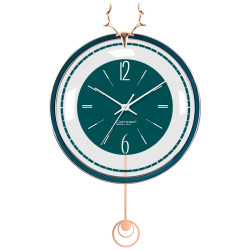 Kangbas European-Style Swing Wall Clock, Simple and Stylish Wall Clock for the Living Room, Creative Light Luxury Silent Quartz Clock, Modern Clock