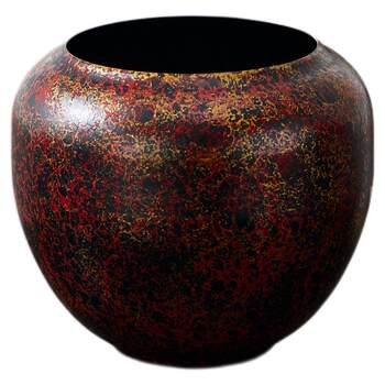 Guihong high-end tea wash red gold rust color paint jianshui chinese tea slag bucket water tank tea brewing accessories kung fu tea set