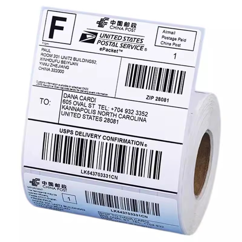 Keran three-proof thermal label paper