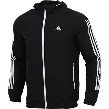 Adidas Adidas hooded skin coat men's 2024 spring new woven jacket coat sports windproof coat