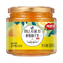 (Exclusive to the store) Fushiduo Honey Grapefruit Tea 500g brewed with water fruit jam tea flower fruit tea