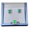Jiuyuan Jewelry Wooden Color Emerald Set