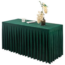 Скатерть для конференций прямоугольная полоса специальная высококачественная выставочная деятельность окружающий стол бархатная юбка для стола покрытие для стола