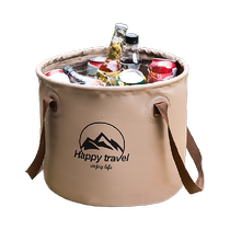 Edo outdoor bucket portable foldable bucket foot bath bucket traveling camping fishing multi-purpose bucket