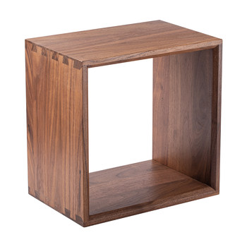 Black walnut solid wood desktop storage rack