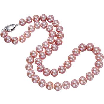 Demi s925 silver purple pearl necklace for mom