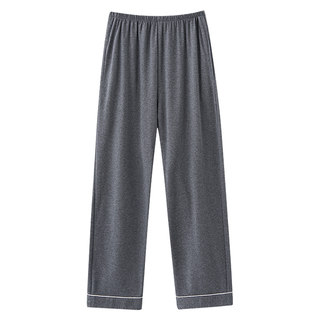 Langsha men's pure cotton pajamas spring and autumn casual trousers