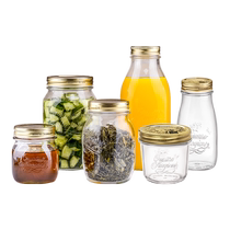 Birds nest bottle sealed jar mini bottle pickle jar storage jar glass bottle honey lemon jam