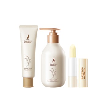 Kangaroo mom moisturizing body cream lip balm hand cream