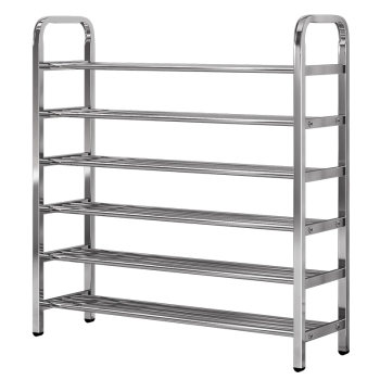 Limited time to grab! thickened stainless steel shoe rack