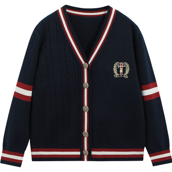 Ying's boys' knitted cardigan 2025 new autumn style Ying's boys' knitted cardigan 2025 new autumn style
