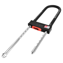 Yuema aluminum alloy glass door lock u-shaped double opening with frame free opening sliding door shop shop office