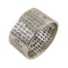 Heart Sutra Full Text Wide Face Silver Ring