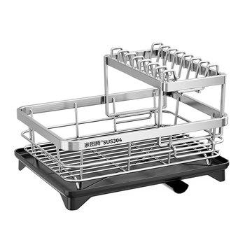 304 stainless steel dish drain rack storage rack
