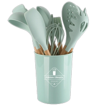Silicone spatula high temperature resistant non-stick special kitchenware set complete set of household cooking spatulas and spoons 12 pieces 1685