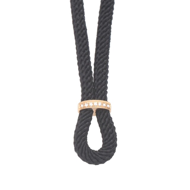 18K gold high cargo rope jade pendant lanyard