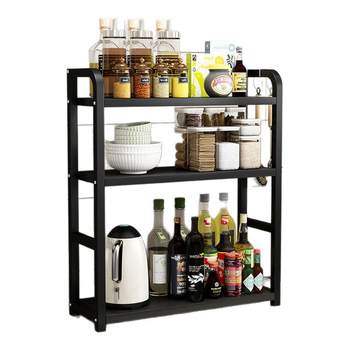 Kitchen storage rack seasoning rack countertop soy sauce bottle seasoning oil salt sauce vinegar seasoning storage rack supplies household