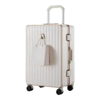 Good-looking girls with suitcases