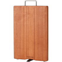 Genji Muyu solid wood chopping board home kitchen cutting board ebony double-sided fruit supplement rolling chopping board